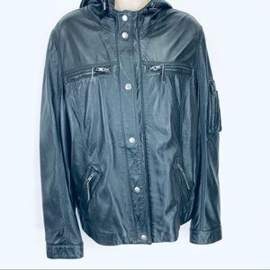 North beach leather moto jacket XL